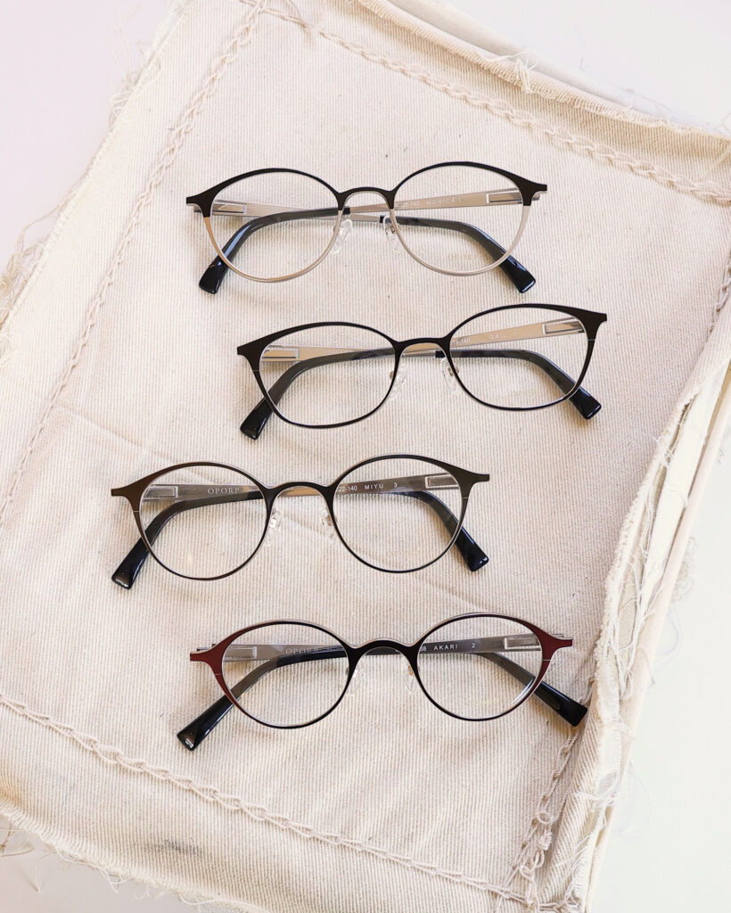 OPORP オポープ propo プロポ 女性 眼鏡 可愛い 小さめ メタルフレーム コンビネーションフレーム ボストン ウェリントン オーバル 強度近視 鯖江 国産メガネ 日本