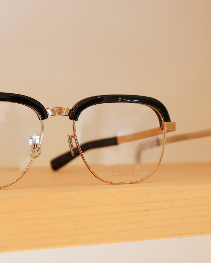 EYEVAN7285 650 アイヴァン ブローフレーム メタルフレーム　大きいめがね　鯖江　国産メガネ