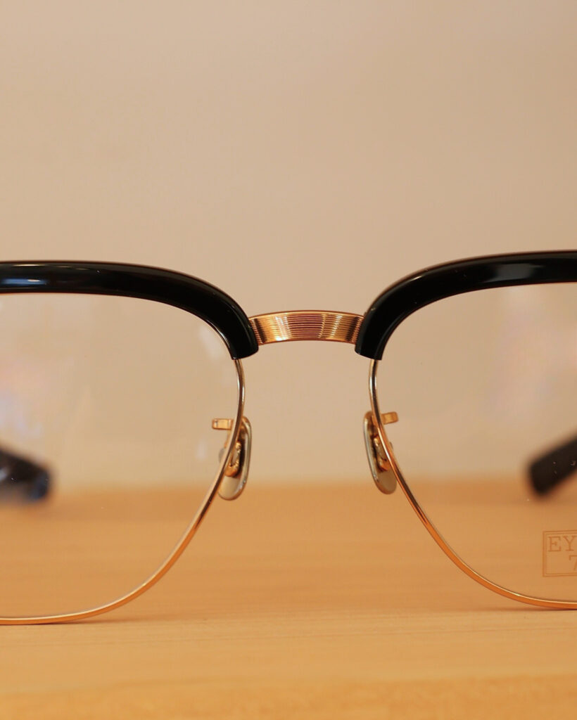 EYEVAN7285 650 アイヴァン ブローフレーム メタルフレーム　大きいめがね　鯖江　国産メガネ