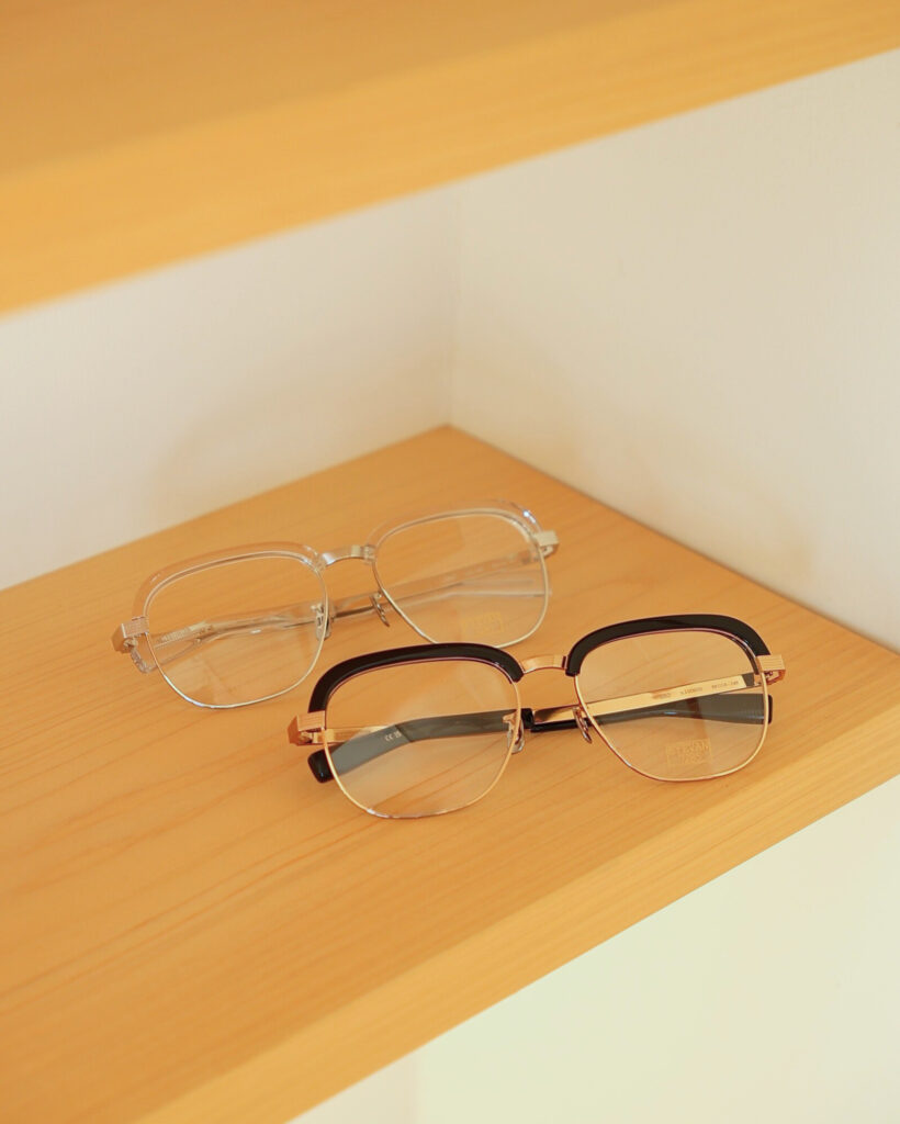 EYEVAN7285 650 アイヴァン ブローフレーム メタルフレーム　大きいめがね　鯖江　国産メガネ