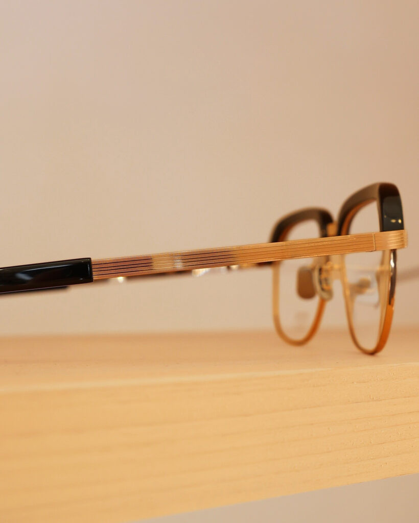 EYEVAN7285 650 アイヴァン ブローフレーム メタルフレーム　大きいめがね　鯖江　国産メガネ