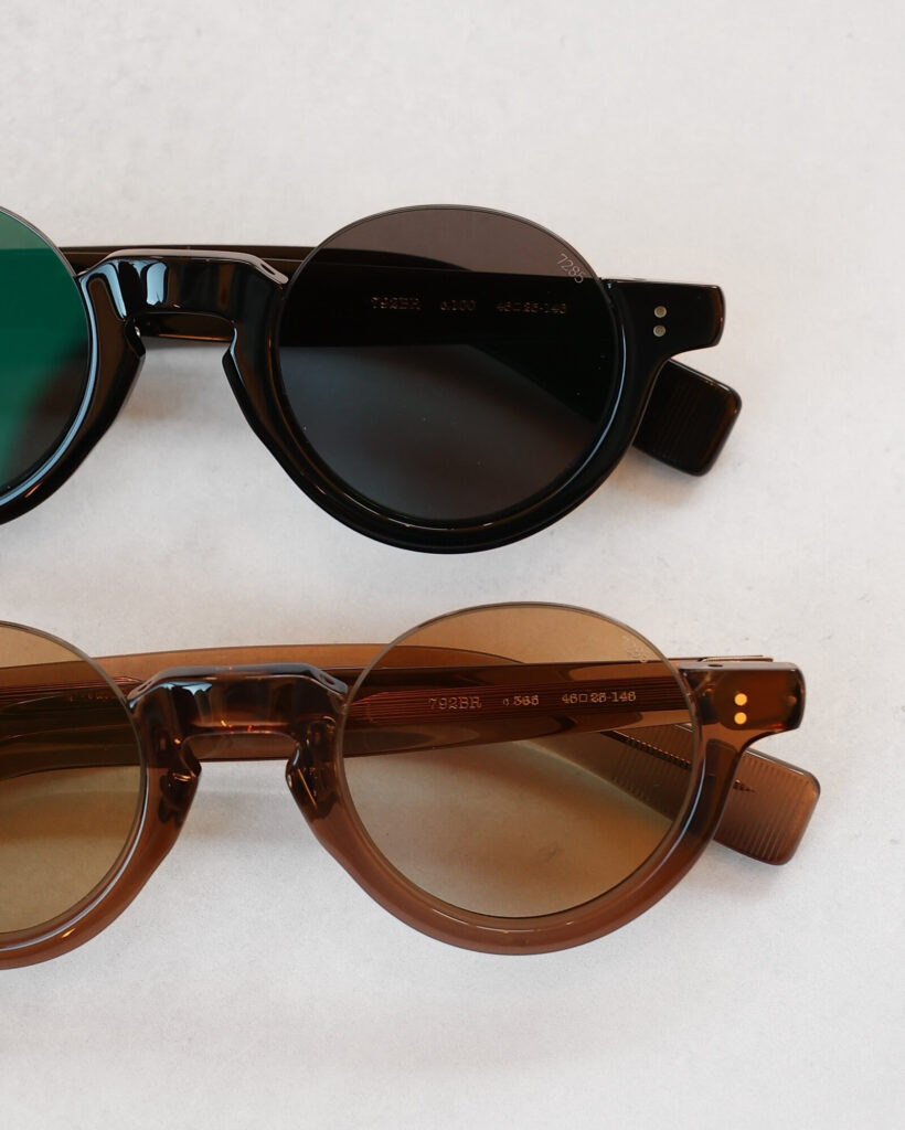 EYEVAN7285　792BR アイヴァン 太セル セルフレーム アンダーリム ブローフレーム サングラス 国産 鯖江 眼鏡