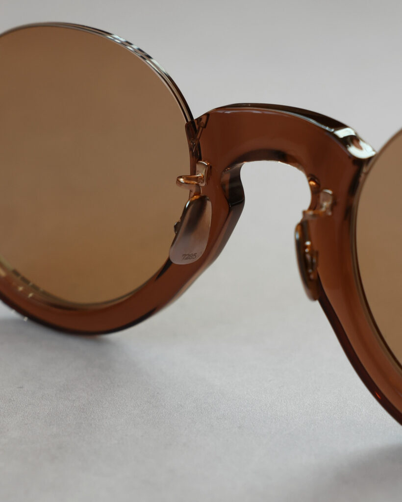 EYEVAN7285　792BR アイヴァン 太セル セルフレーム アンダーリム ブローフレーム サングラス 国産 鯖江 眼鏡