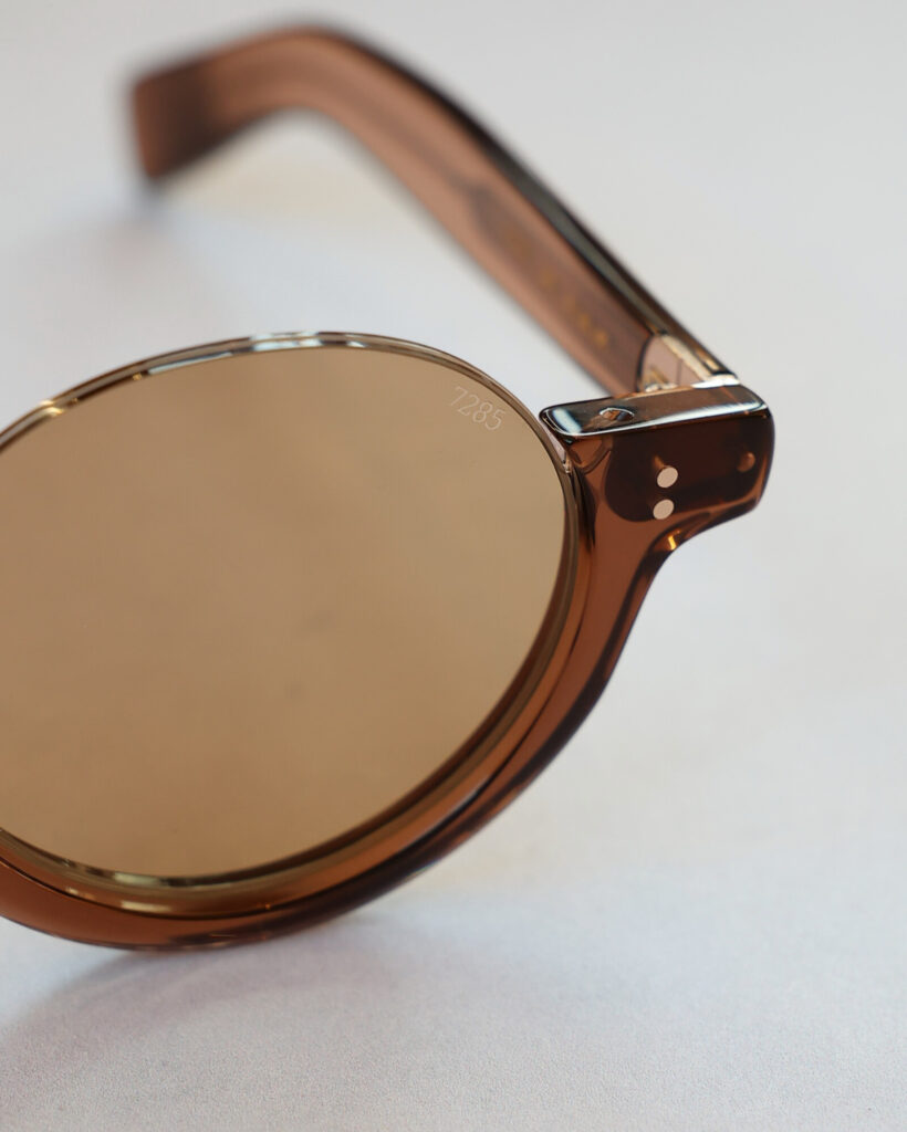 EYEVAN7285　792BR アイヴァン 太セル セルフレーム アンダーリム ブローフレーム サングラス 国産 鯖江 眼鏡