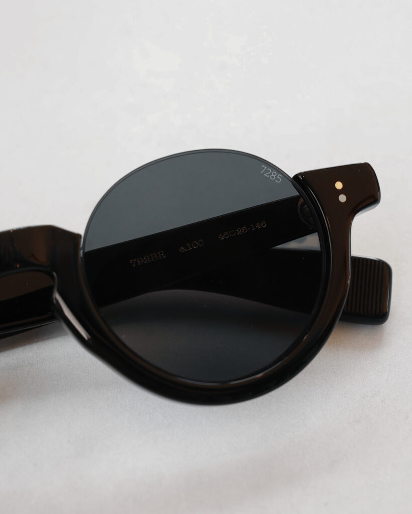 EYEVAN7285　792BR アイヴァン 太セル セルフレーム アンダーリム ブローフレーム サングラス 国産 鯖江 眼鏡