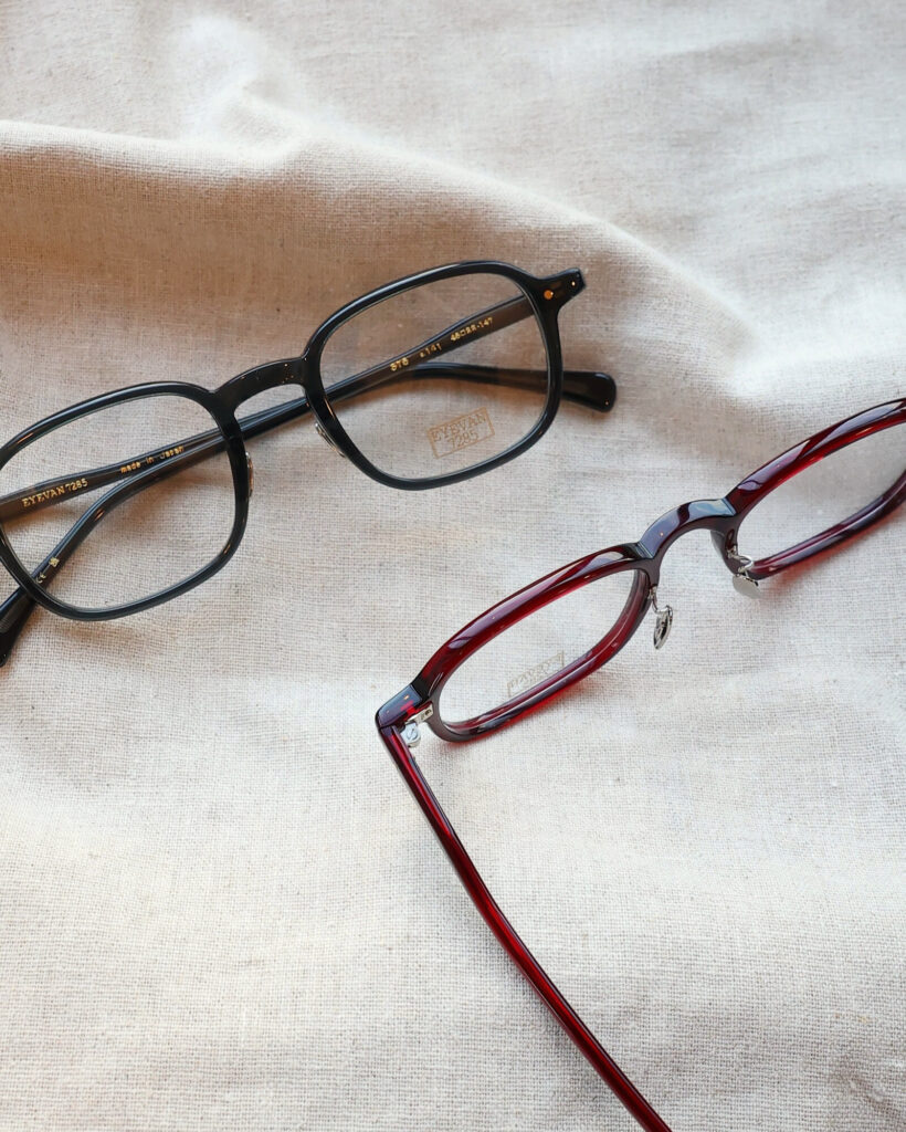 EYEVAN7285 アイヴァン スクエア セルフレーム 国産メガネ 鯖江 細フレーム 眼鏡 伊達メガネ お洒落
