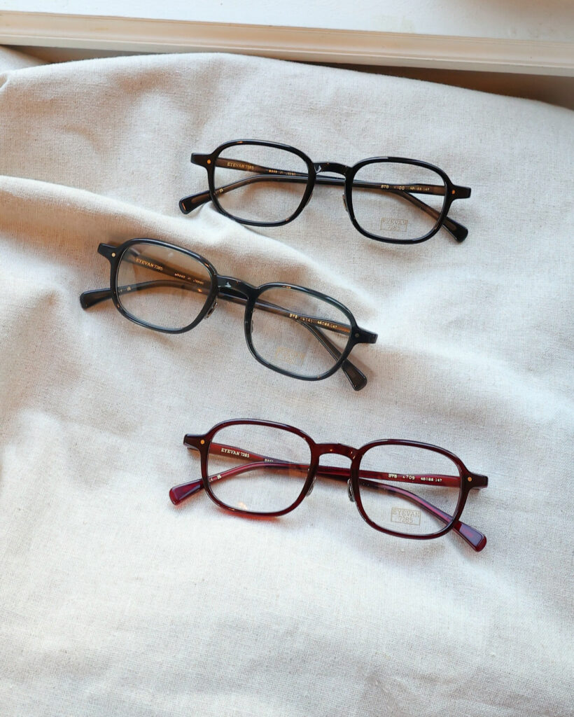 EYEVAN7285 アイヴァン スクエア セルフレーム 国産メガネ 鯖江 細フレーム 眼鏡 伊達メガネ お洒落