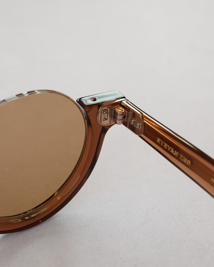 EYEVAN7285　792BR アイヴァン 太セル セルフレーム アンダーリム ブローフレーム サングラス 国産 鯖江 眼鏡